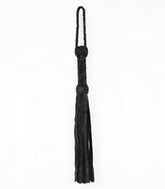 Love In Leather Long Suede Leather Flogger Black Whips And Crops